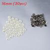 30/50pcs Hat Bag Decoration Garment DIY Pearl Rivets Cloth Button Half Round Scrapbooking