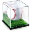 Used Baseball Ball Case Sign Commemorative Home Run Ball Collection Acrylic Display Case Protection Exhibition Dustproof (Lawn (002)