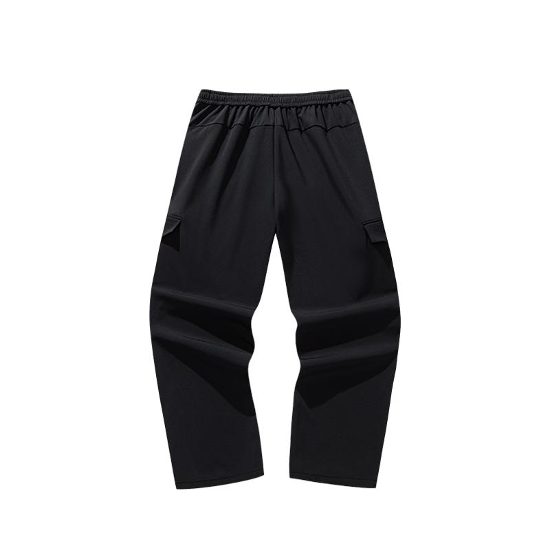 Anta Outdoor Series Casual Loose Versatile Solid Color Zipper Sports Long Pants Men Bottoms 152546504N-2