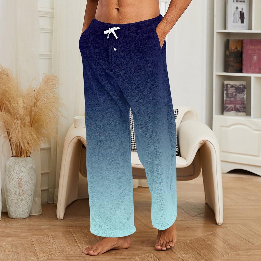 Herren Allover bedruckte Homewear-Hose Schlaf-Pyjamahose Lange Hose Pyjamahose
