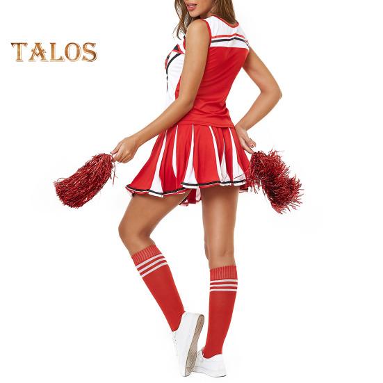 2 bucăți/set ținută de performanță majoretă Set de fuste fără mâneci pentru liceu Glee Club pentru fete Costum de majorete pentru varsity rochie de majorete