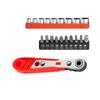 Manual 36-Teeth Mini Ratchet Driver Kit, No Assembly Required, Compact Tool for Small Space Maintenance