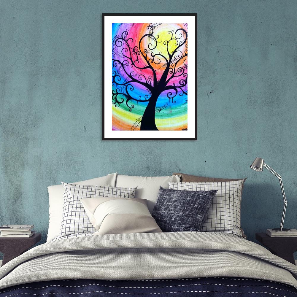 Cheap 5D DIY Full Drill Diamond Painting Fantasy Tree Cross Stitch ...