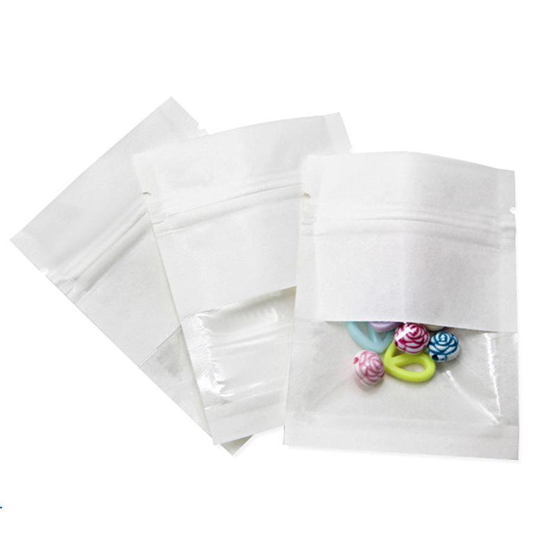 Earrings and Ear Accessories: Thick Transparent Self-Sealing Kraft Paper Bags for Packaging and Food Storage