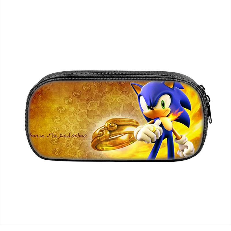 3D Sonic the Hedgehog Pencil Box for Kids - Primary School Stationery Bag