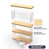Clear Display Shelf Case Display Stand Riser 2/3 Layer Storage Rack for Decor Action Figures Collectibles Toys