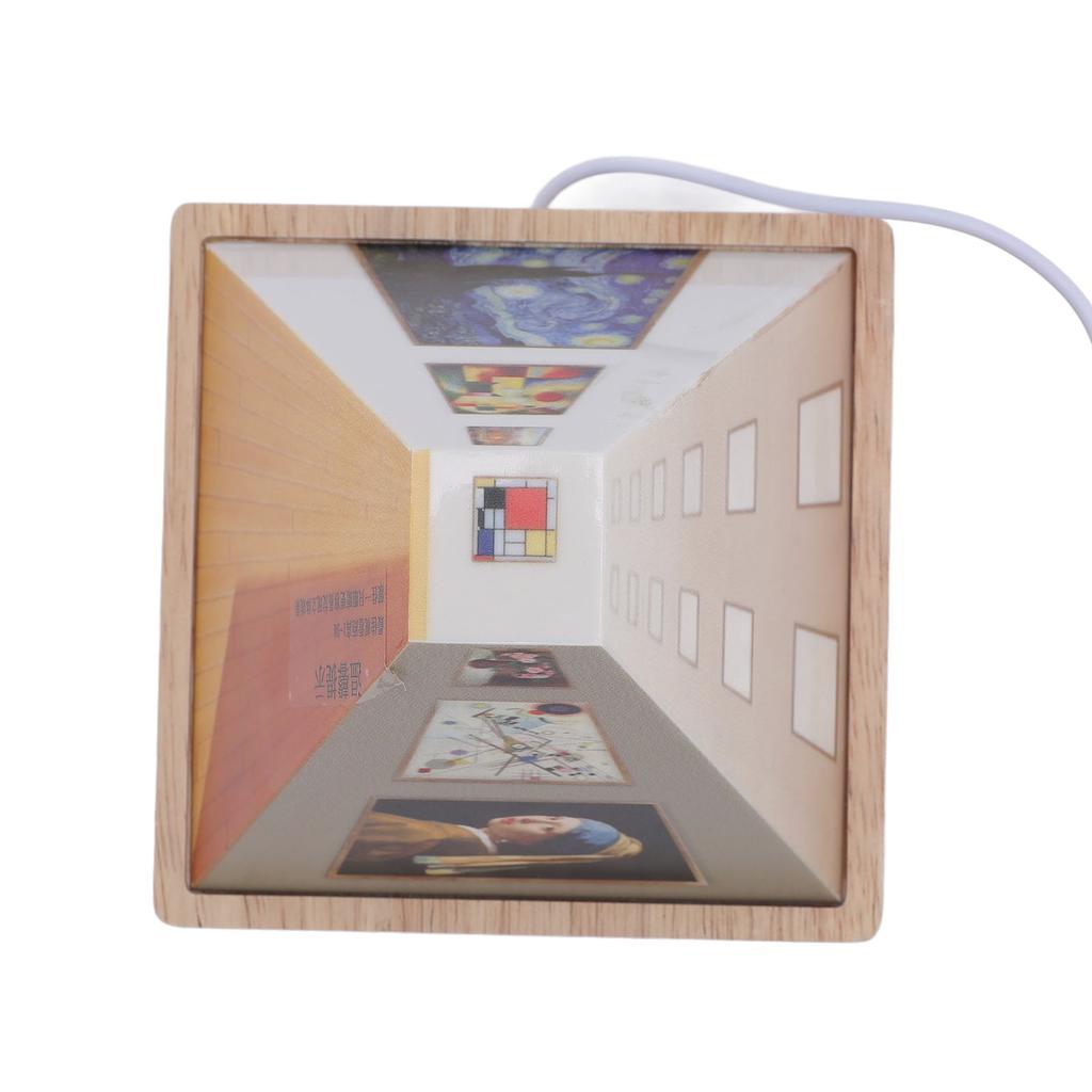 3D Naked Eye Vision Night Light Wall Lamp Decoration for Living Room Bedroom USB Powered Art Wall