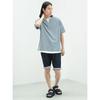 [Beams Heart] Absorbs Water and Dries Quickly, Cool To the Touch S/S TEE Slit Neck Fake Layer T-shirt Men's SMOKE_BLUE M 42040331286