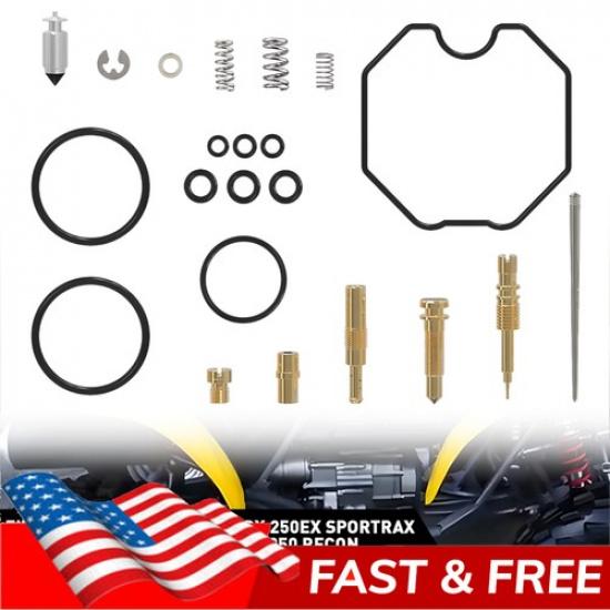 New Carb Rebuild Kit For 2006-2014 Honda Recon 250 2x4 & 2x4 ES TRX250TE 250TM