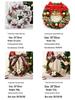 Love of the Harbor Christmas Rattan Wreath for Window or Door Display