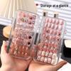 Press-On Nail Tips Transparent Storage Box - Foldable, Dustproof Display & Jewelry Organizer