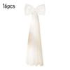 16Pcs/Set Large Bow Kit Giant Pink White Bow with Mini Bows DIY Satin Tulle Bow Wedding Bridal Baby Shower Birthday Party Wall Hanging