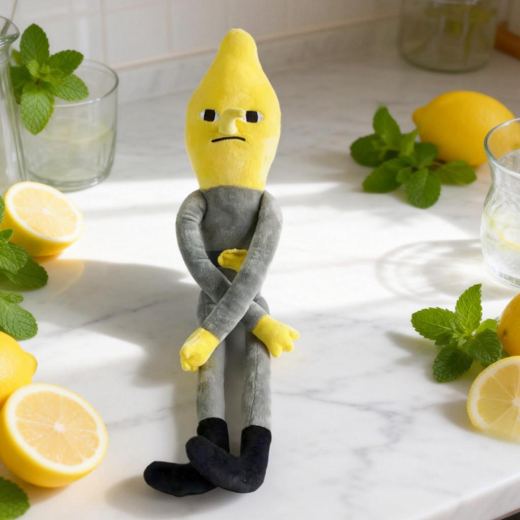 60cm Duke of Lemon Games Plush Doll Toy Cartoon Games Merchandise Room Decor Children Fans Birthday Latest Year Gift Idea