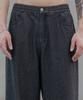 Dekkoloso Cool Flow Denim Wide Elastic Waist Pants [Raw Black]