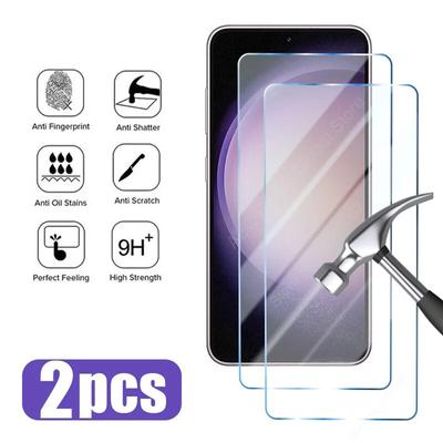 2 Pièces Verre Trempé pour Samsung Galaxy A12 A73 A53 A33 A13 S21 S20 FE 5G A52 Verre de Protection pour Samsung S23 S22 Plus M31 A24