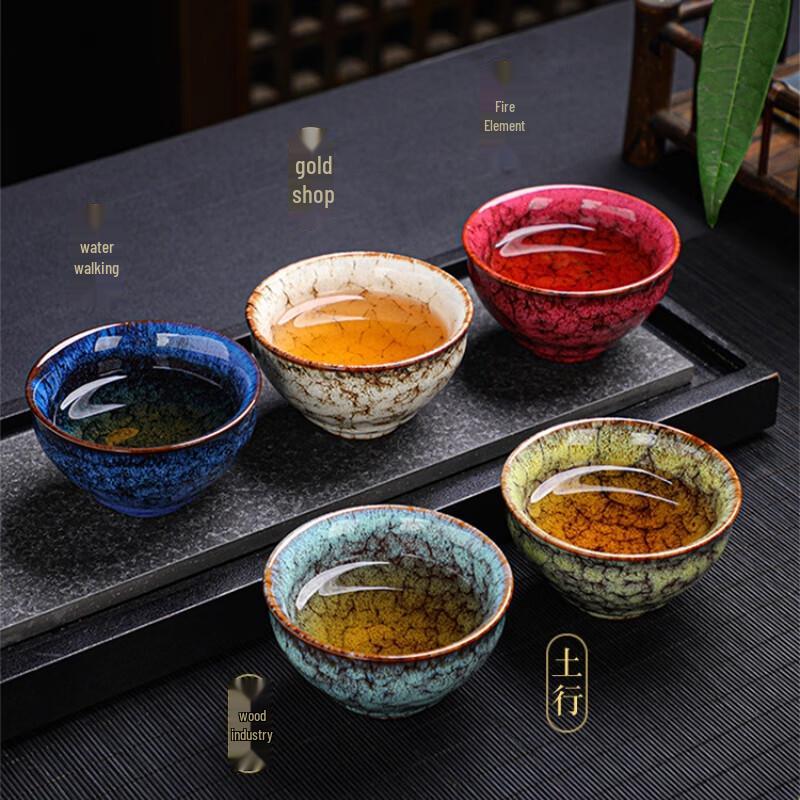 Yuyan Jian Zhan Kiln Glaze Ceramic Tea Cup