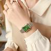 Simple Square Bar Scale Dial Steel Steel Strap Quartz Watch Women Wristwatch