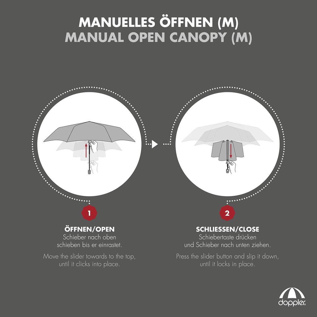 Doppler European Brand Super Light Folding Umbrella 71063DSZ 99g 90cm Simply Black Carbon Austria Long-established ZERO,99