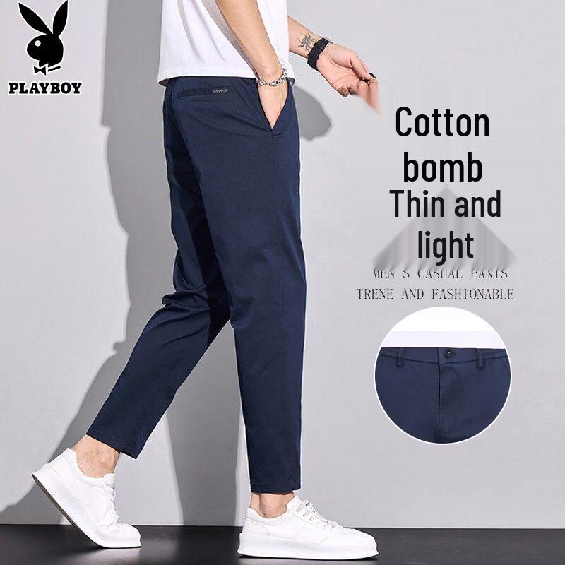 Playboy Men s Ice Silk Cropped Casual Pants 32