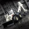 1/50 Simulation Scale Alloy Engineering Vehicle Model Two-way Forklift Excavator Simulation Rich In Details, Finely Crafted