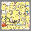 50 Unique Cartoon Chick Stickers - Hand-Painted, Non-Infringing Designs for DIY Graffiti and Milk Tea Cup Decoration