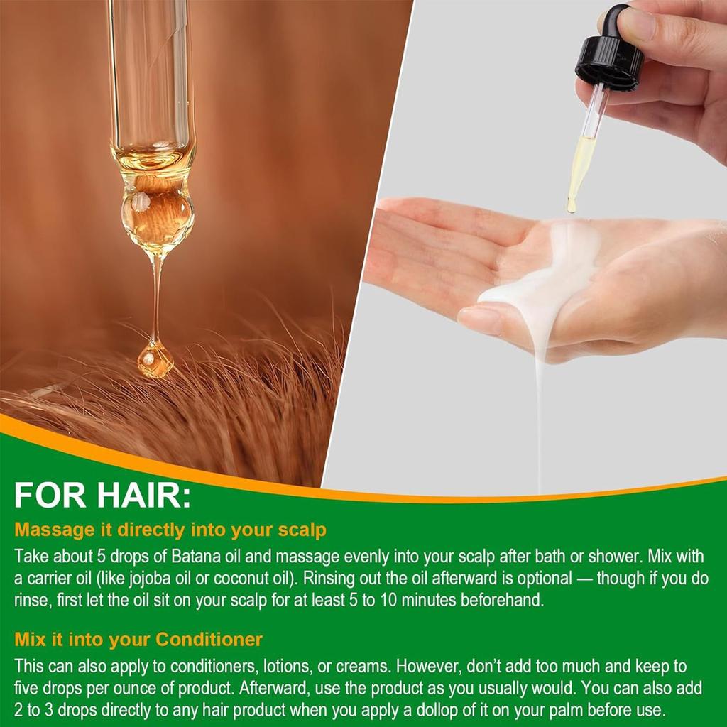 Batana For Hair Growth Oil,hair Growth Oil,hair Oil,Stimulates Hair Growth, Batana Moisturizes And Repairs Dryness, 60ml