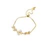 Micro-inlaid Zircon Four-leaf Love Bracelet Women's Light Luxury Temperament Pull-out Bracelet Jewelry