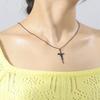 Cazador Stainless Steel Jesus Cross Pendant Necklace for Women Faith Hope Strength Choker Necklace Jewelry Gifts 2026 Wholesale