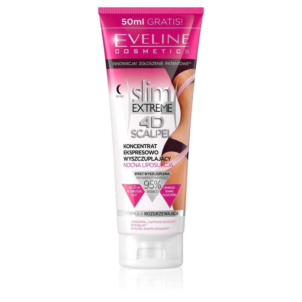 Eveline Slim Extreme 4D Nighttime Sculpting Gel, 250ml - Advanced Body Contouring and Firming Formula