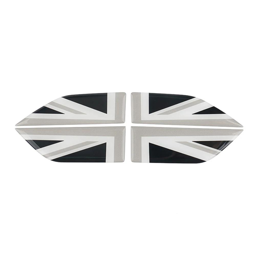 4Pcs/Set Union Jack Crystal Epoxy Side Fender Sticker Decals Decoration Car Styling For MINI Cooper F60 Countryman Accessories
