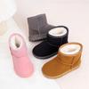2025 Winter New Children's Snow Boots - Boys' & Girls' Warm Cotton Shoes with Extra Velvet