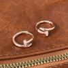 925 Sterling Silver Minimalist Zircon Hoop Earring for Women Trendy Round Fine Jewelry Tool Light Luxury Accessories