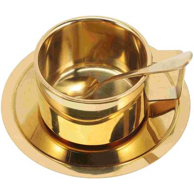 Stainless Steel Coffee Mug Household Metal Cup Cups with Lids Cover Breakfast Office Decorative Milk Mugs Water Toddler