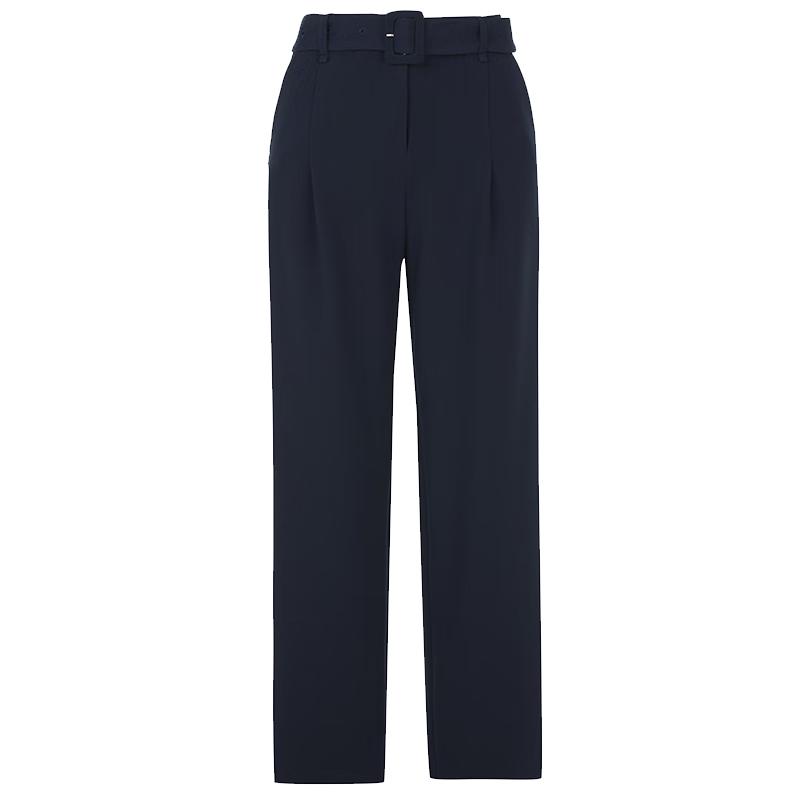 Langzi Women's High-Waist Wide-Leg Suit Trousers