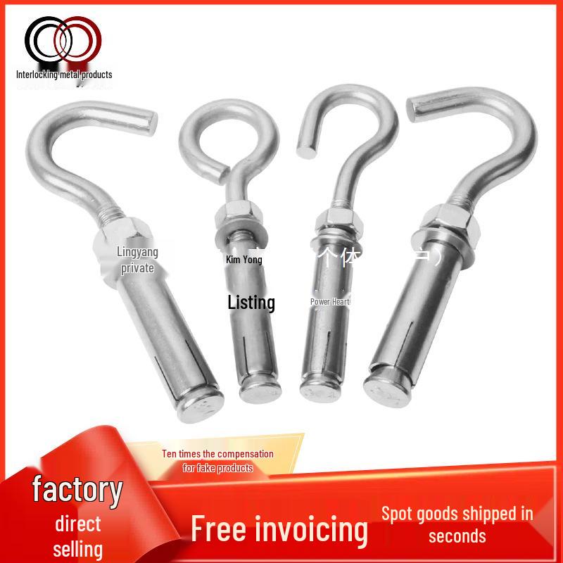 304 Stainless Steel Expansion Eye Bolt with Ring Hook for Gas & Hot Water Systems