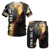Wolf 3d Printed T-shirt Shorts Suit Male/Female Summer Casual Short Sleeve Tops Men Tracksuit Sets Fashion Men's Clothing Suit