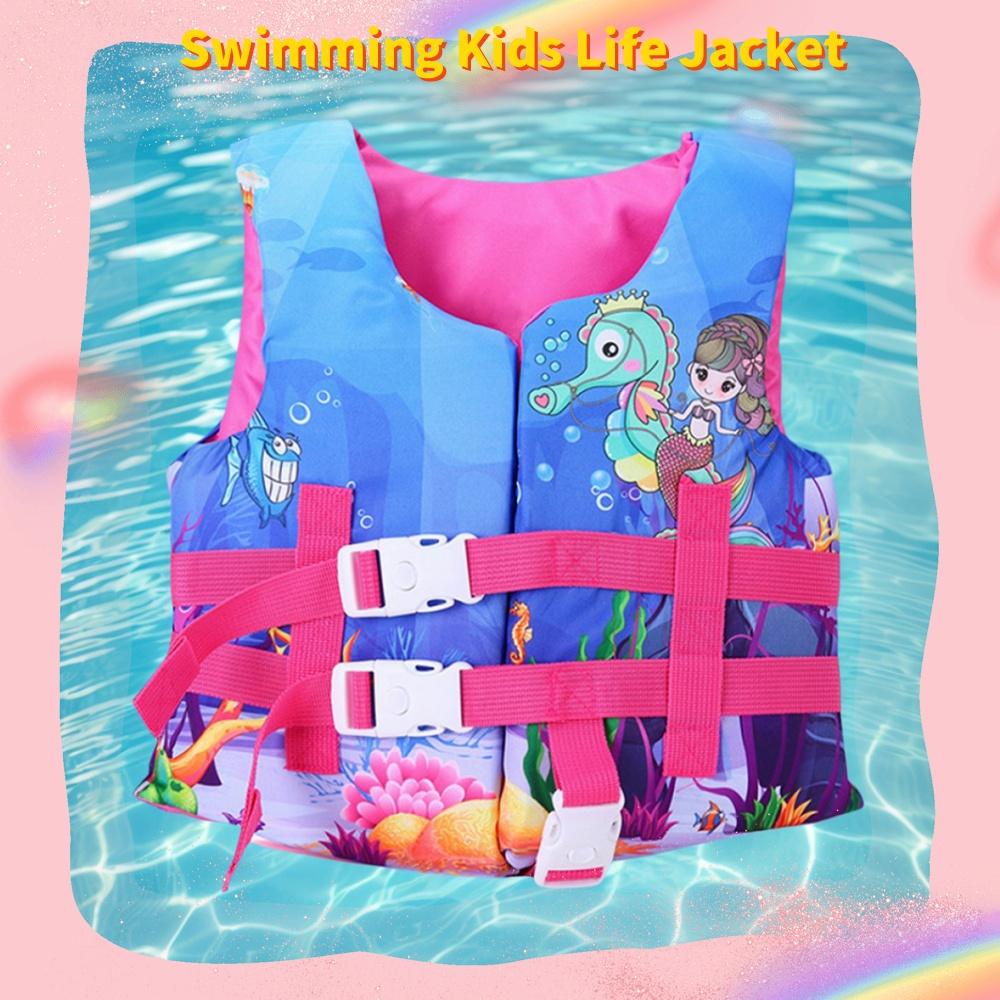 Buoyancy Aid Vest with Safe Lock Zipper Kids Life Jacket Float Jacket Toddler Swimsuit Assist for Water Sports Swimming Training