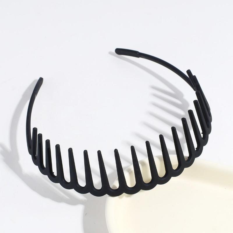 Frosted Solid Color Wide Headband Universal Headband Bangs Broken Hair Wash Face Headband Long Teeth Pressure Hair Headdress Hairpin