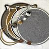 Cat Scratcher Mat Natural Cotton Rope Cat Scratching Pad Round Cat Wall & Floor Scratch Pad Furniture Protector for Wall, Sofa