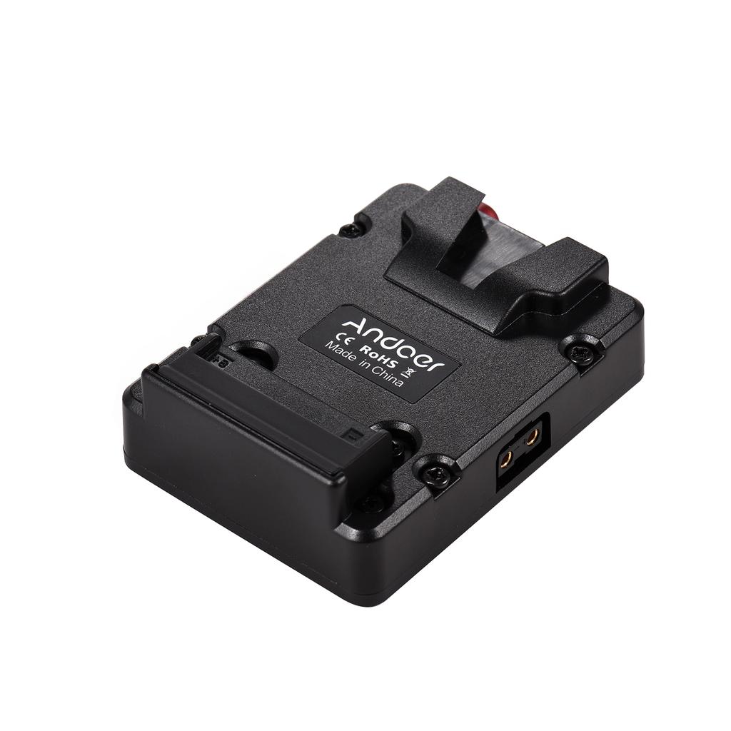 Andoer Mini Nano V-lock Upevňovací deska napájecího zdroje baterie Bateriová přezka se závěsem ve stylu U pro