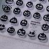 Spider Nail Art Halloween 3D Embossed Stickers, Skeleton Hand Pumpkin Bat Decals, Gothic Manicure Decoration Decals for Holiday Party