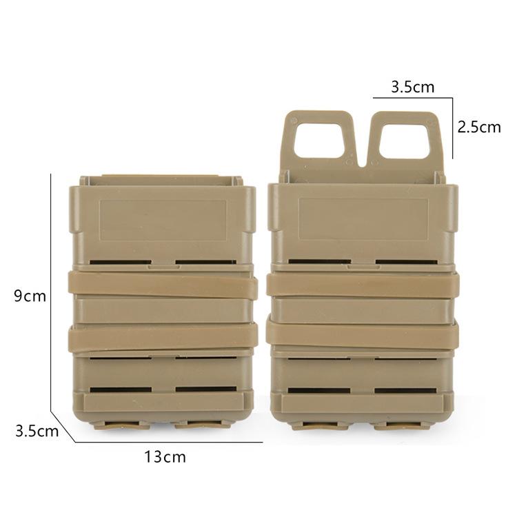 FMA Fastmag Accessory Box 5.56 Magazine Box, Vest Molle Double Clip Box M4 Tactical Quick Pull Box