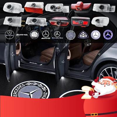 2PCS Car Door  Projectors LED Lamp Welcome Lights For Mercedes Benz X204 W168 W245 W215 W164 W209 R171 R172 W240 W210 W222