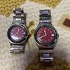 Used [Used item] Swatch watch red stainless steel red dial bracelet pair