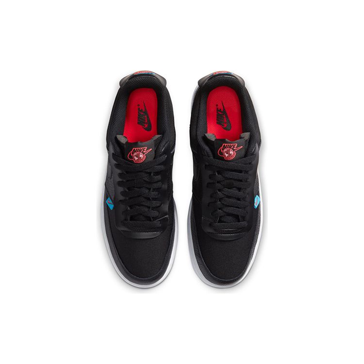 Nike Court Vision 1 Synthetic Leather Wrap Anti-Slip Low-Top Skate Shoes Women Sneaker Black CI7599-001