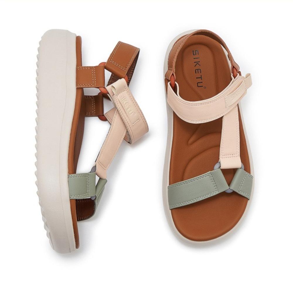 Sandals for Women's 2026 Summer New Lightweight Sandals for Casual Sports Comfort Thick Bottom Large Platform Womens Shoes