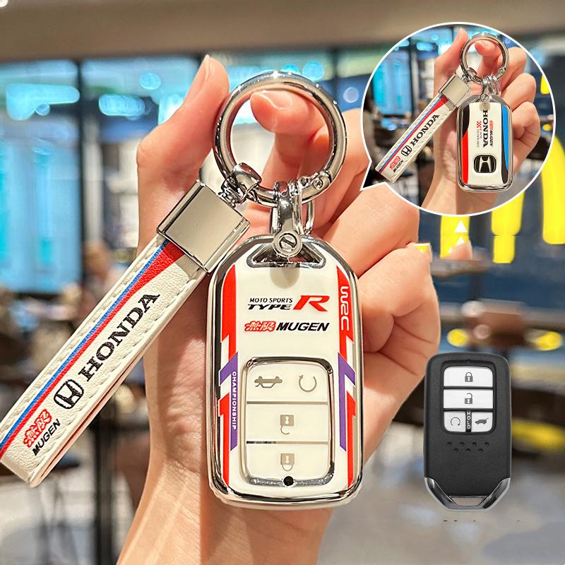 New TPU Car Key Cover Case Shell For Honda Vezel City Civic Jazz BRV BR-V HRV Accord EXL Crv Pilot Ridgeline Odyssey Grace Logo