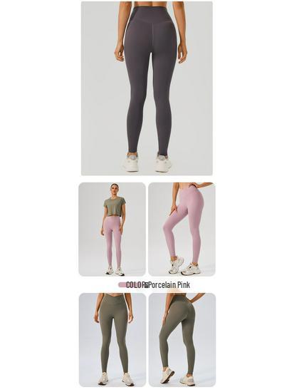 Cross-High Waist Women's Yoga Pants - Hip Lifting, Body Shaping, Pilates Fitness Leggings.