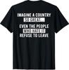 Retro Stell dir ein Land so großartig vor (AN Zurück) T-Shirt