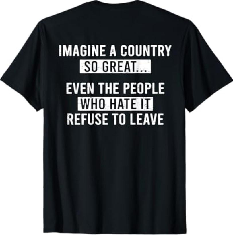 Retro Imagine A Country So Great (ON Back) T-Shirt S разноцветный